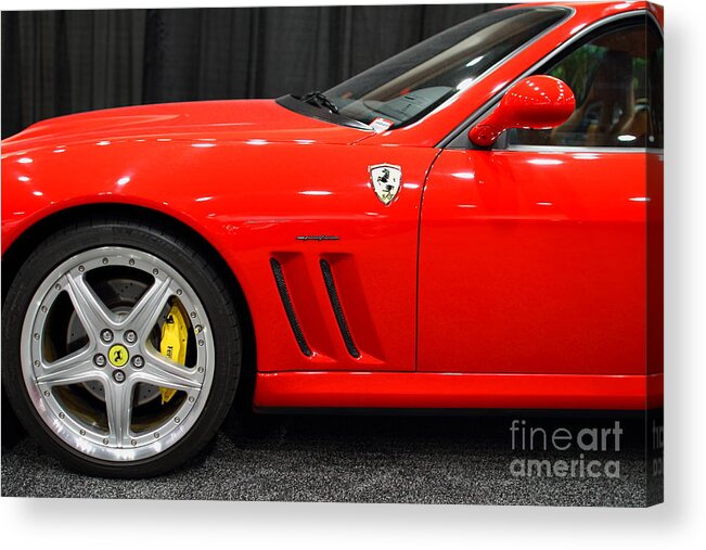 Transportation Acrylic Print featuring the photograph 2003 Ferrari 575M . 7D9389 by Wingsdomain Art and Photography