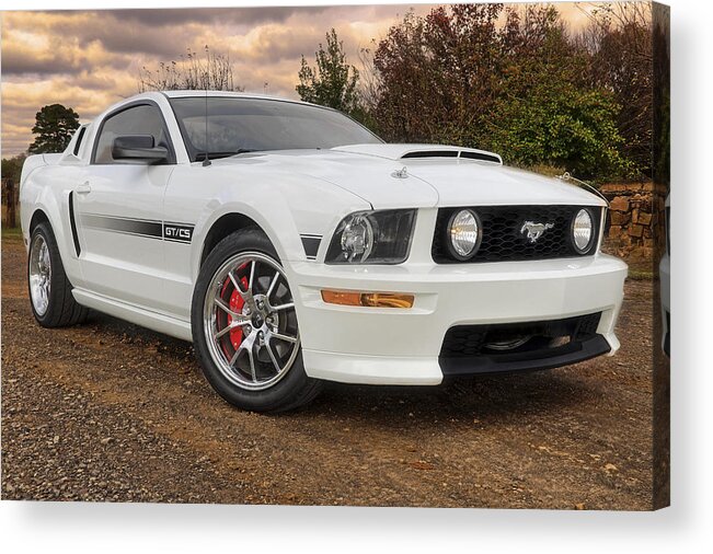 2008 Mustang Gt/cs Acrylic Print featuring the photograph 2008 Mustang GT/CS - California Special - Sunset by Jason Politte