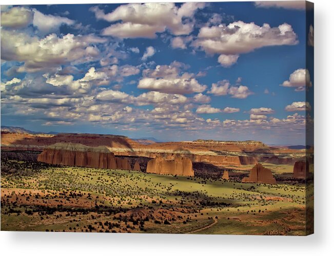 Capitol Reef National Park Acrylic Print featuring the photograph Capitol Reef National Park Catherdal Valley #23 by Mark Smith