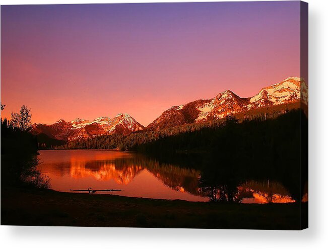 Colors Acrylic Print featuring the photograph Mountain Lake by Mark Smith