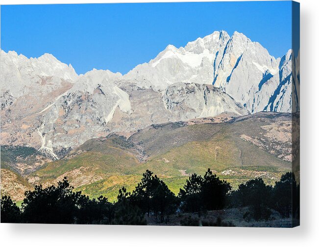 Sky Acrylic Print featuring the photograph The plateau scenery #27 by Carl Ning