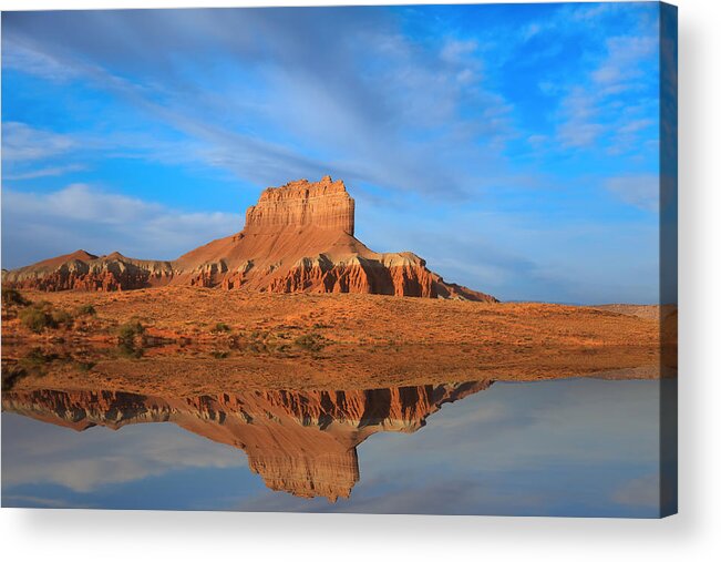 Red Rock Acrylic Print featuring the photograph Goblin Valley #29 by Mark Smith