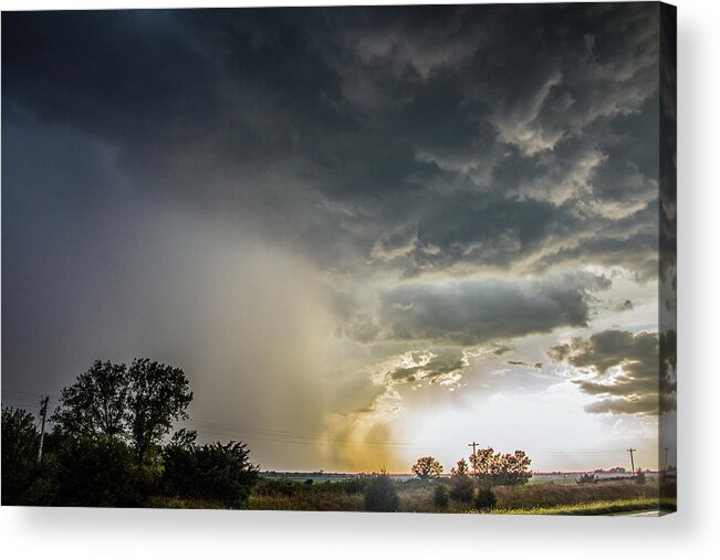 Nebraskasc Acrylic Print featuring the photograph 2nd to Last Storm of the 2017 Season 016 by NebraskaSC
