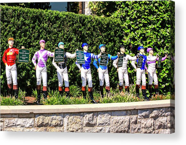 Colors Acrylic Print featuring the photograph Colors of Past Stakes at Keeneland KY #3 by Chris Smith