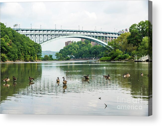 2016 Acrylic Print featuring the photograph Henry Hudson Bridge #3 by Cole Thompson