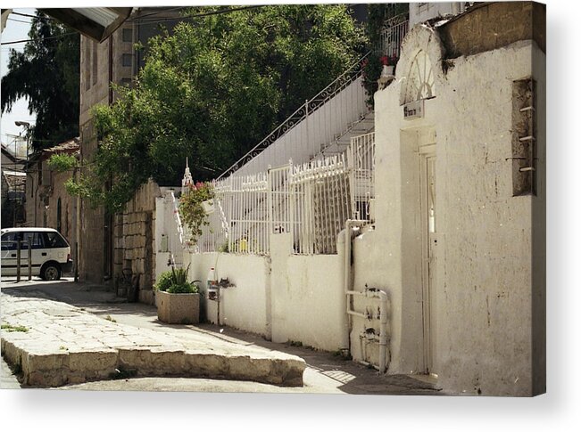 Jerusalem Picture Photo Photograph Acrylic Print featuring the photograph Old suburb in Jerusalem #3 by Shlomo Zangilevitch