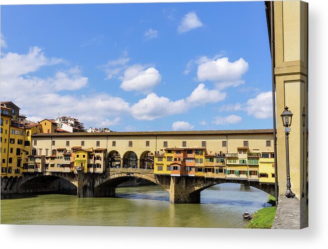Ponte Vecchio Acrylic Print featuring the photograph Ponte Vecchio in Florence #3 by Dutourdumonde Photography