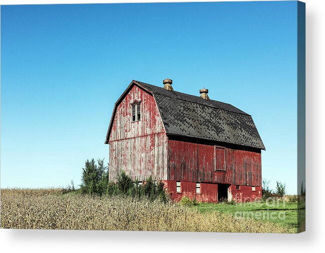 New York Acrylic Print featuring the photograph Red Barn #3 by John Greim