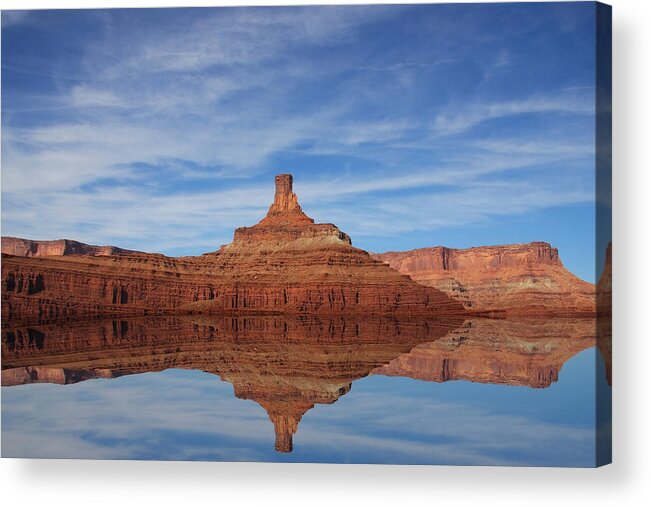Red Rock Acrylic Print featuring the photograph Red Rock Reflections by Mark Smith