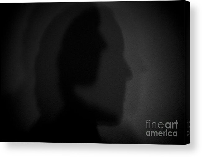 Abnormal Acrylic Print featuring the photograph Shadows on Wall #3 by Jim Corwin
