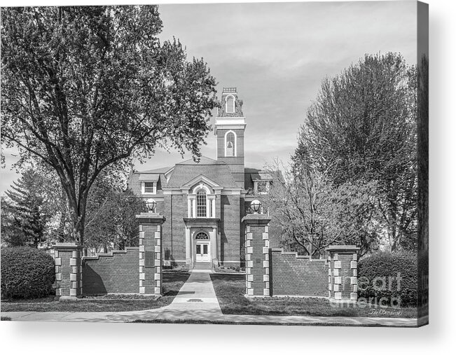 Simpson Acrylic Print featuring the photograph Simpson College College Hall by University Icons