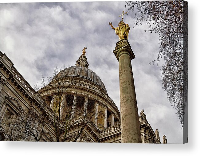 Religion Acrylic Print featuring the photograph St Pauls Cathedral #3 by Shirley Mitchell