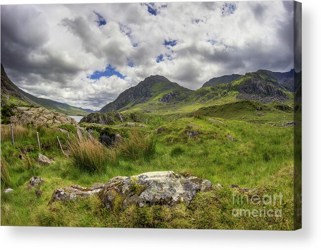 Wales Acrylic Print featuring the photograph Tryfan Mountain #3 by Ian Mitchell