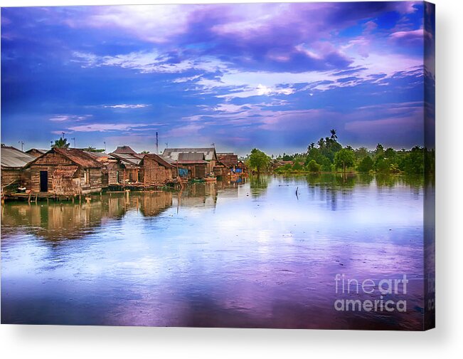 Village Acrylic Print featuring the photograph Village #3 by Charuhas Images