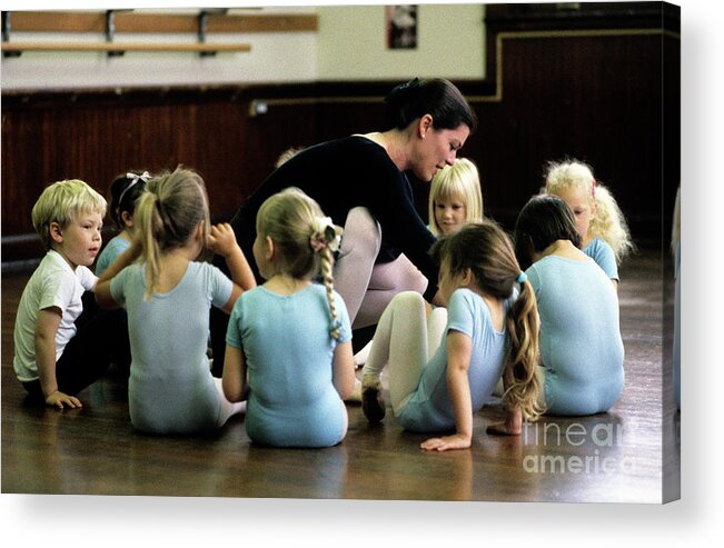 Young Acrylic Print featuring the photograph Young Ballet Dancers #2 by Jim Corwin