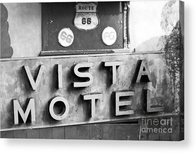 Route 66 Acrylic Print featuring the photograph Route 66 Cars Cafes Restaurants Hotels Motels #31 by ELITE IMAGE photography By Chad McDermott