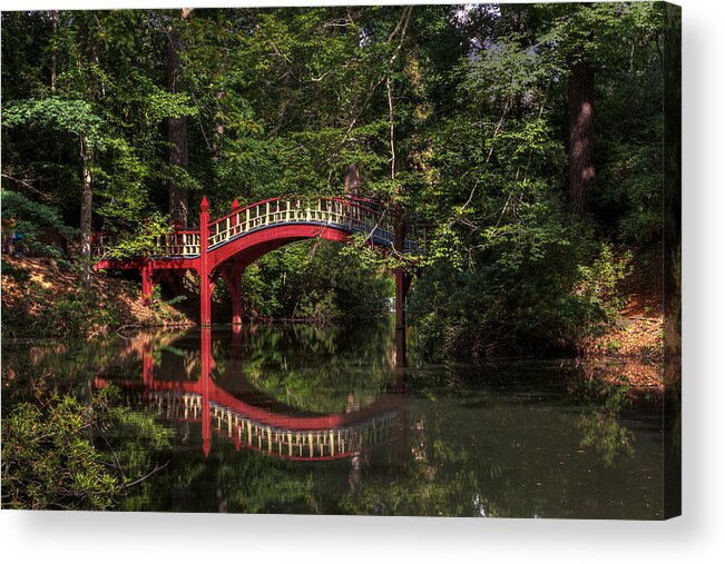 Crim Dell Acrylic Print featuring the photograph Crim Dell Bridge #4 by Jerry Gammon