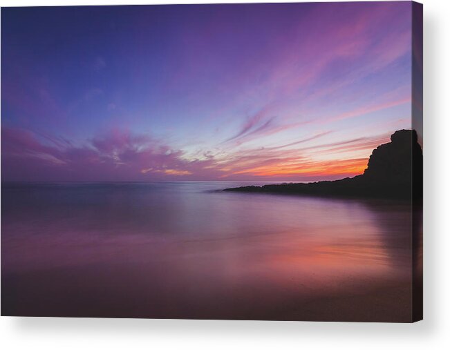 Beach Acrylic Print featuring the photograph Diver's Cove Sunset #4 by Andy Konieczny
