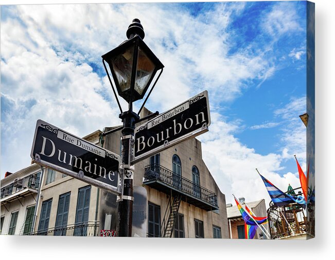 Bourbon Street Acrylic Print featuring the photograph French Quarter Cityscape #4 by Raul Rodriguez