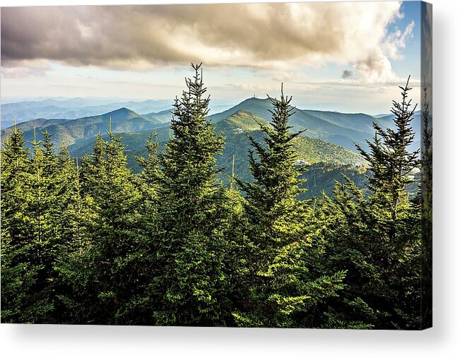 Forest Acrylic Print featuring the photograph Landscape Scenic Views At Isgah National Forest #4 by Alex Grichenko