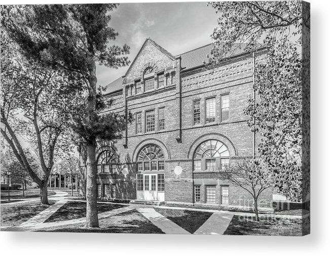 Simpson Acrylic Print featuring the photograph Simpson College Wallace Hall by University Icons
