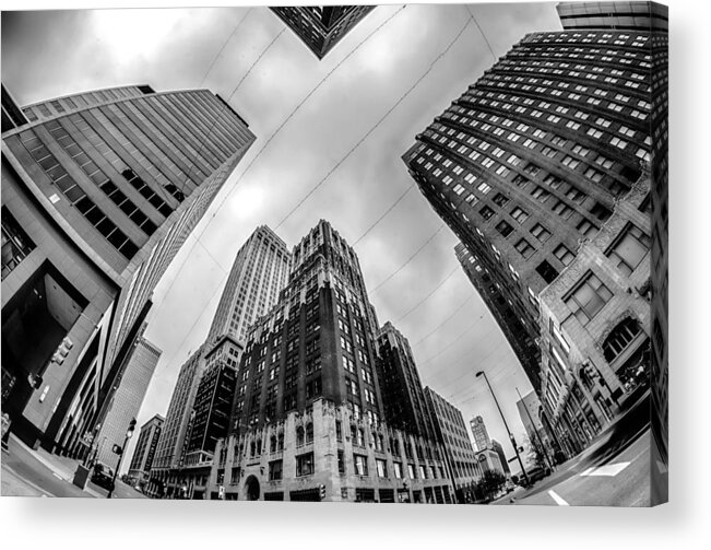Architecture Acrylic Print featuring the photograph Tulsa City Skyline Around Downtown Streets #41 by Alex Grichenko