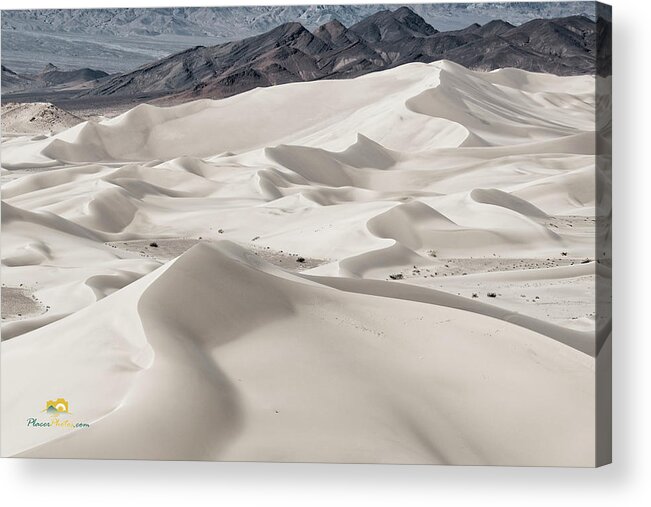 Aerial Shots Acrylic Print featuring the photograph Dumont Dunes 5 by Jim Thompson