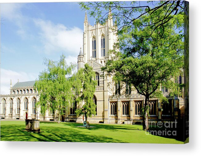 Abbey Acrylic Print featuring the photograph St Edmundsbury Cathedral #5 by Tom Gowanlock