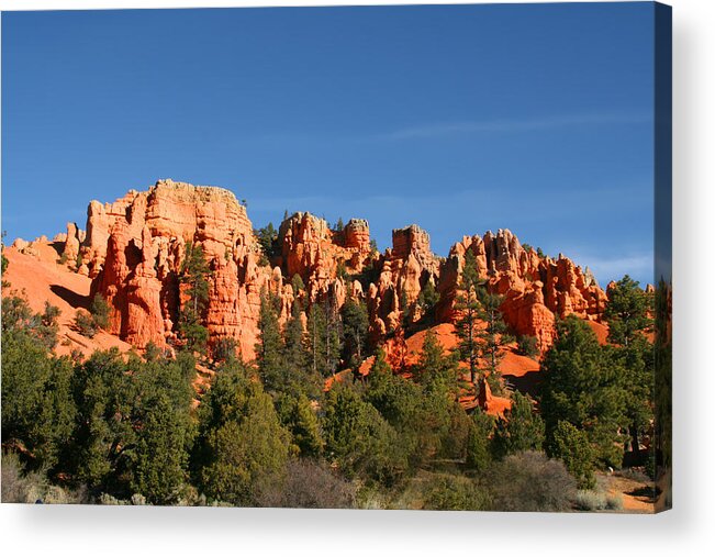 Red Rock Acrylic Print featuring the photograph Bryce Canyon National Park #50 by Mark Smith