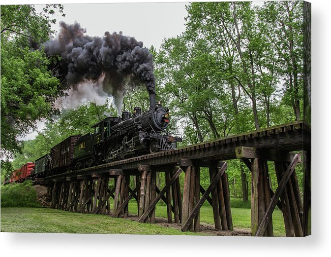  Acrylic Print featuring the photograph 51718-13 by Steelrails Photography