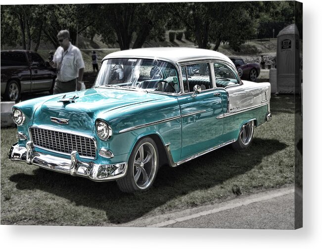 55 Chevy Bel Air Acrylic Print featuring the photograph 55 Chevy Bel Air by Sharon Popek