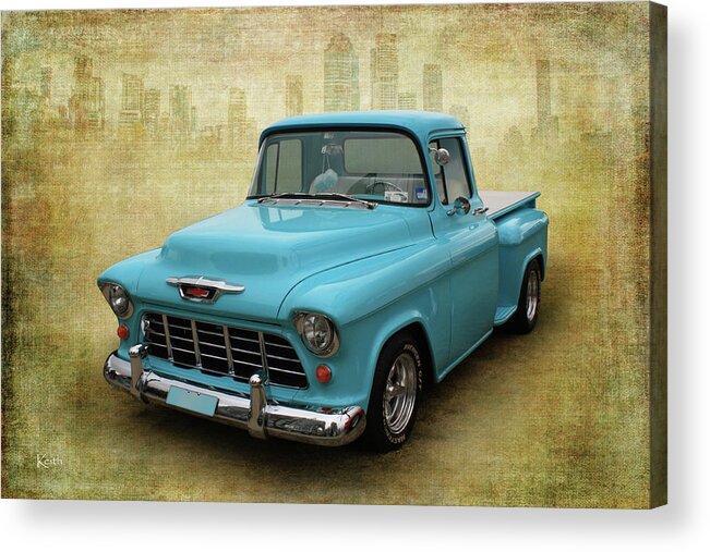 Truck Acrylic Print featuring the photograph 55 Stepside by Keith Hawley
