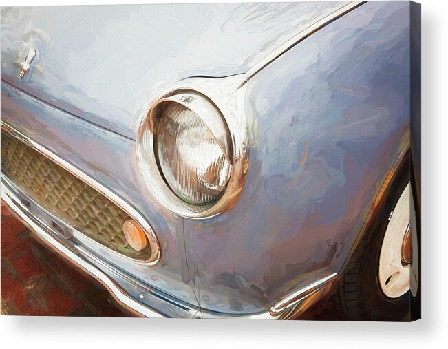 1991 Nissan Figaro Acrylic Print featuring the photograph 1991 Nissan Figaro #6 by Rich Franco
