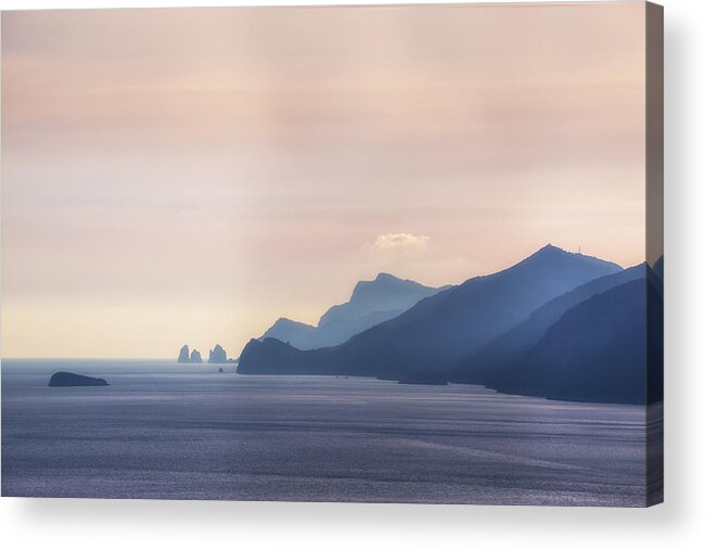 Sunset Acrylic Print featuring the photograph Amalfi Coast #6 by Joana Kruse