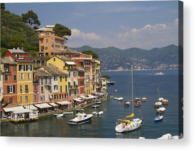 #faatoppicks Acrylic Print featuring the photograph Portofino in the Italian Riviera in Liguria Italy #6 by David Smith