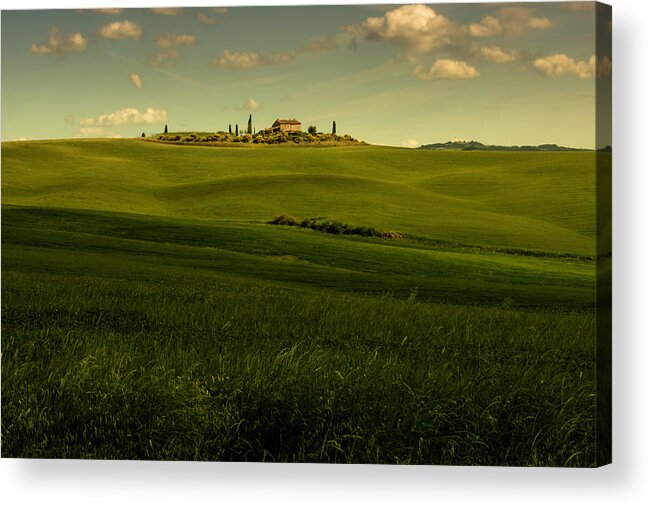 Tuscany Acrylic Print featuring the photograph Val d'Orcia Landscape #6 by Wolfgang Stocker