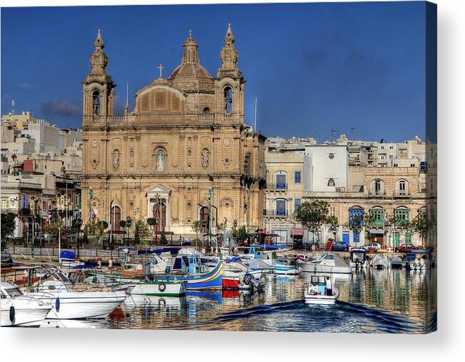 Valletta Acrylic Print featuring the photograph Valletta, MALTA #67 by Paul James Bannerman