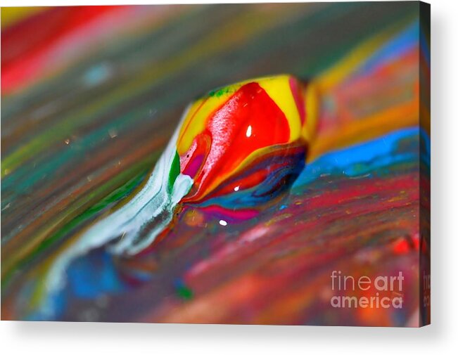 Colors Acrylic Print featuring the photograph Painting #7 by Sylvie Leandre