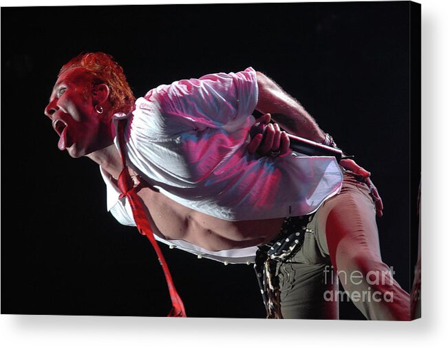 Archive Photo Scott Weiland. Have Fond Memories Of Photographing Scott. Sad That He Is No Longer Here. He Had A Very Tough Life. Photographed By Jenny Potter Acrylic Print featuring the photograph Scott Weiland #9 by Jenny Potter