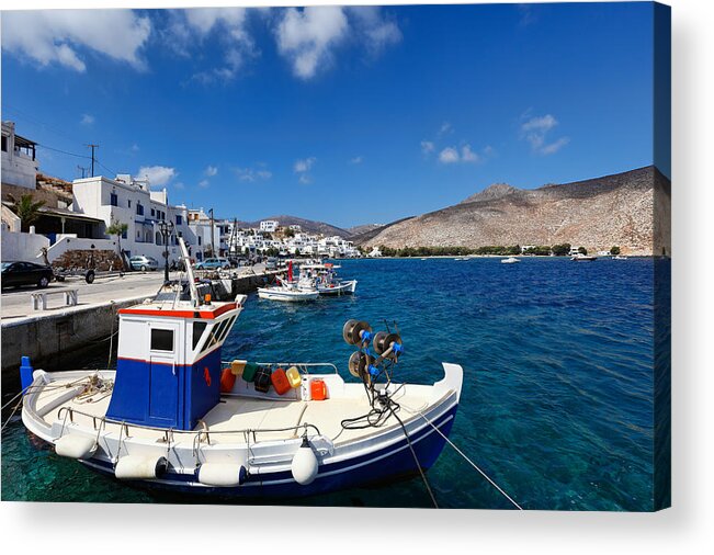 Aegean Acrylic Print featuring the photograph Tinos - Greece #8 by Constantinos Iliopoulos