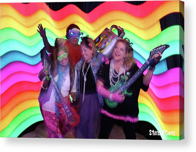  Acrylic Print featuring the photograph 80's Dance Party at Sterling Event Center by Andrew Nourse