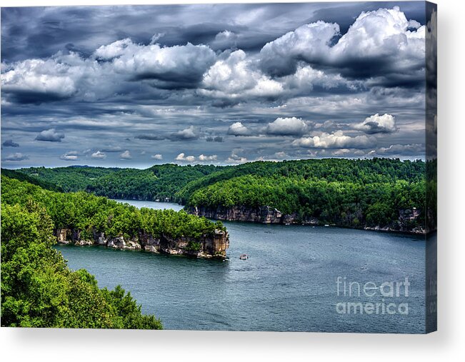 Long Point Acrylic Print featuring the photograph Long Point Summersville Lake #11 by Thomas R Fletcher