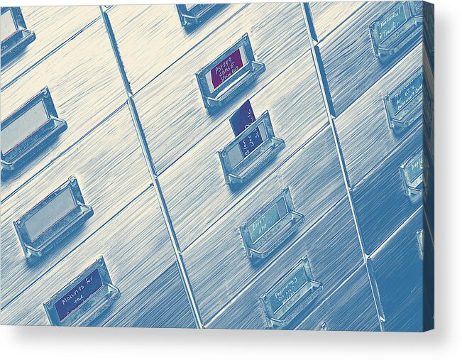 Cabinet Acrylic Print featuring the photograph 9 To 5 by Mike Eingle