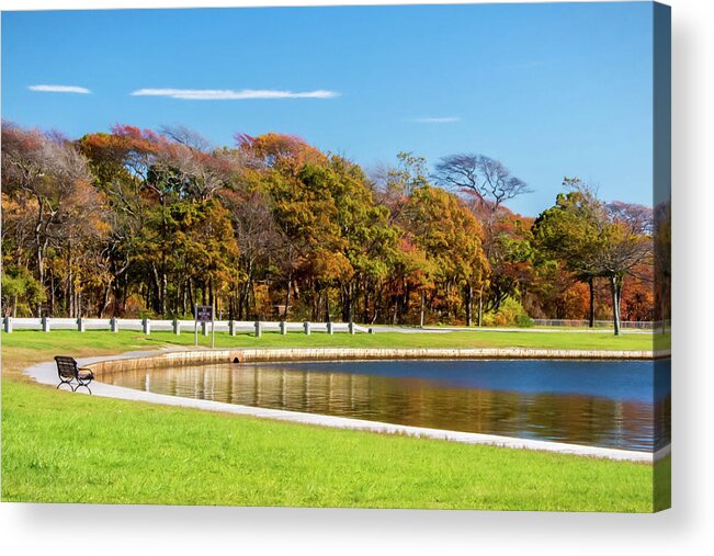 Park Acrylic Print featuring the photograph A Beautiful View by Cathy Kovarik