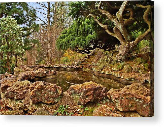 Japanese Gardens Acrylic Print featuring the photograph A Better Place - Deep Cut Gardens by Angie Tirado