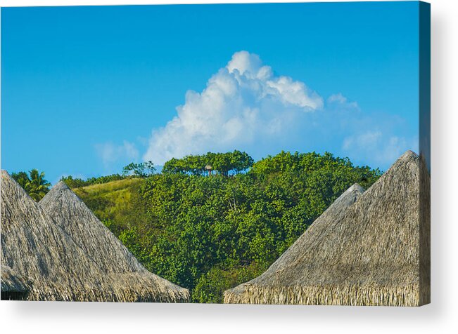Boar Bora Acrylic Print featuring the photograph A Collection Of Triangles In Bora Bora by Gary Slawsky