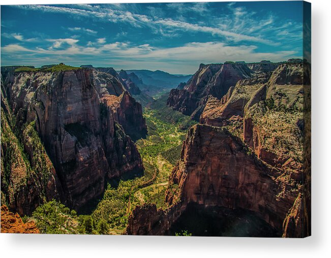 Zion Acrylic Print featuring the photograph A Forever View by Doug Scrima