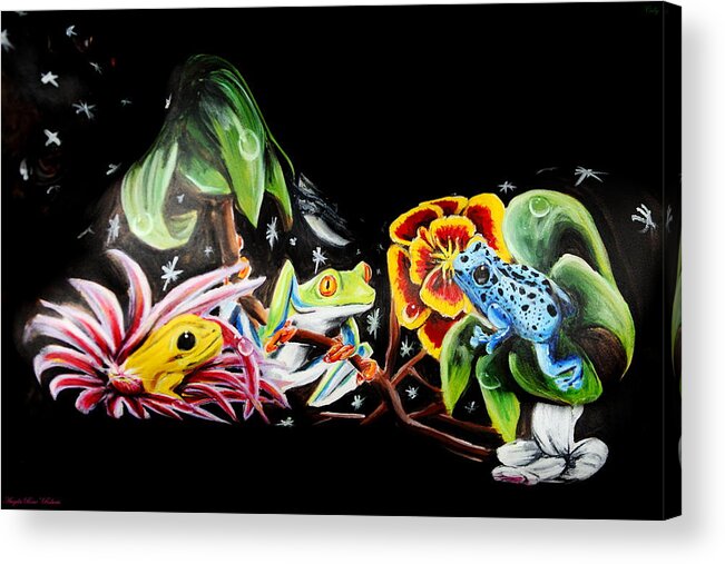 Frog Acrylic Print featuring the photograph A Frogs Life by Cully Firmin