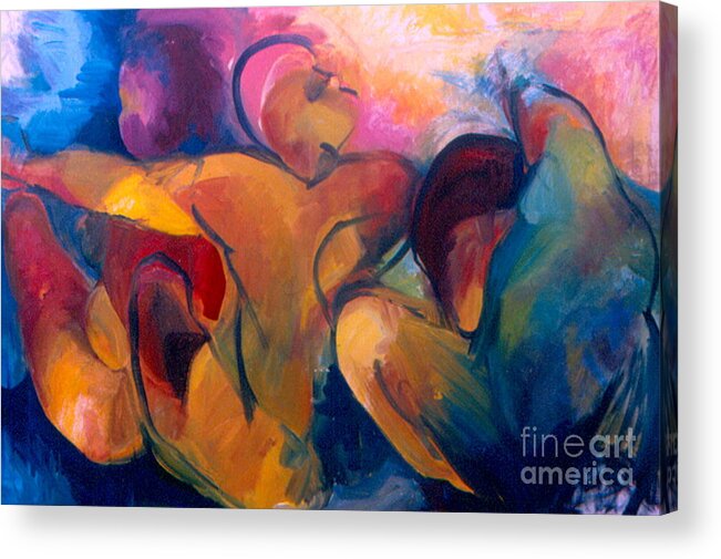 Oil Painting Acrylic Print featuring the painting A Passion To Be Raised by Daun Soden-Greene