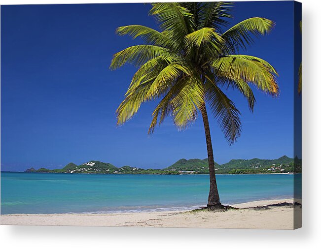 Ocean Acrylic Print featuring the photograph A Perfect Day-2- St Lucia by Chester Williams